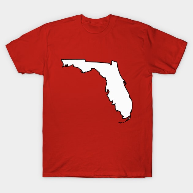 Florida - blank outline T-Shirt by loudestkitten